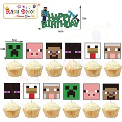 38pcs Minecraft Birthday...